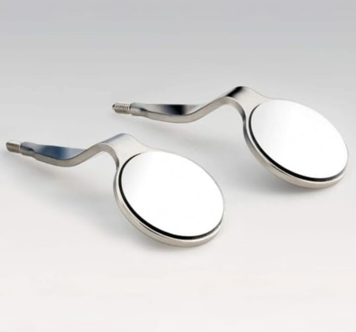 rhodium coated mirror tops pack of 3